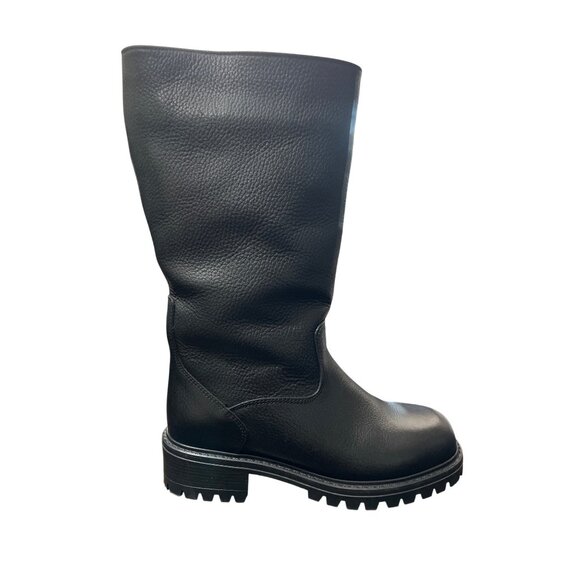 L.L. Bean Womens Black Leather Mid-Calf Boots Winter Waterproof Size 7 - Picture 9 of 11